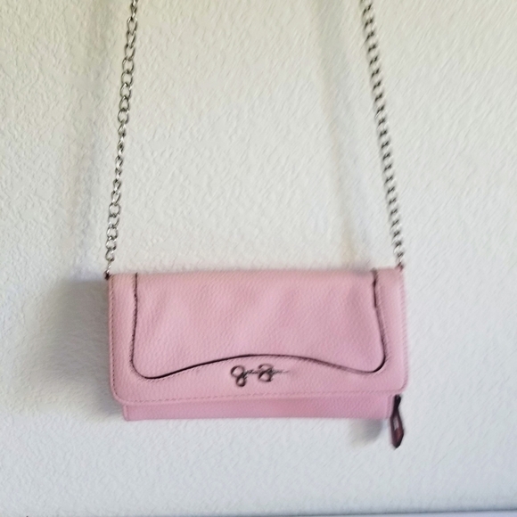 Jessica Simpson Pink Crossbody Wallet Handbag - Picture 1 of 12